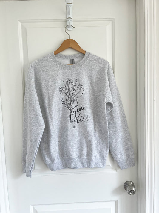 Crew neck sweatshirt | Grow in grace