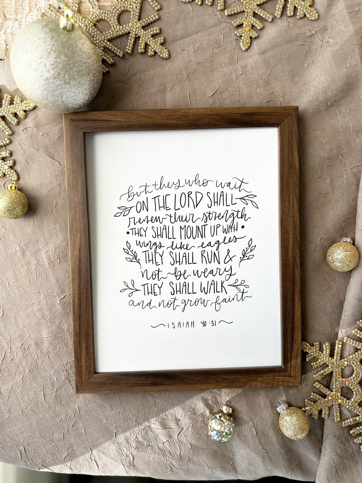 8x10, 11x14 Art Print | framed optional | Isaiah 40:31