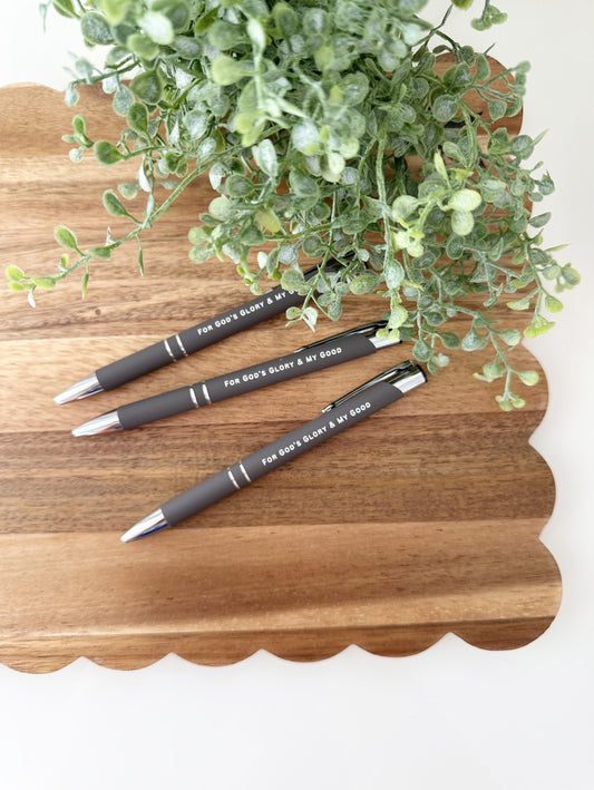 Engraved Pen “for God’s glory and my good”