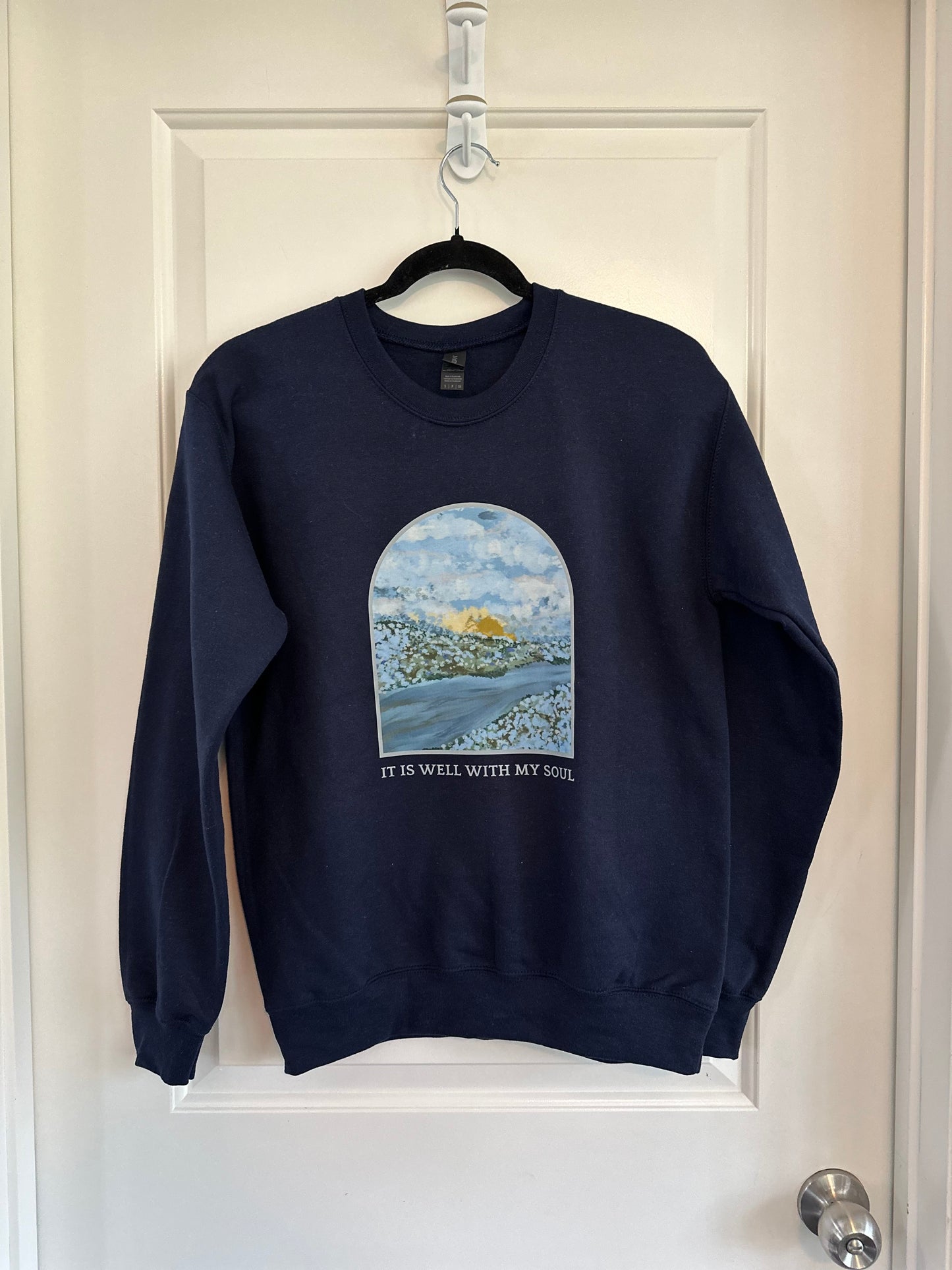 It is well with my soul | crewneck NAVY & LIGHT GREY