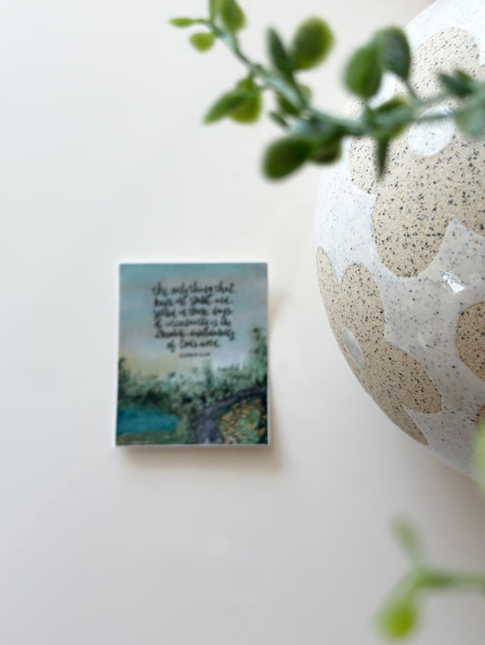 The only thing that keeps me stable.. Elisabeth Elliot | vinyl sticker