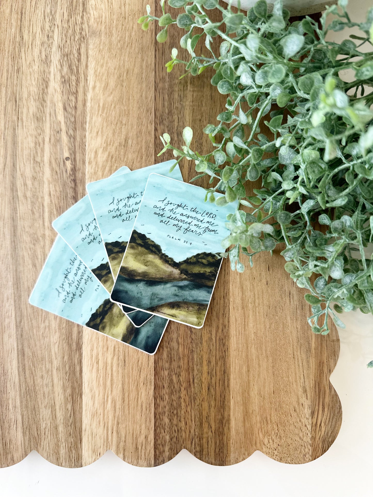 I sought the Lord and He answered me and delivered me from all my fears Psalm 34:3 | vinyl sticker