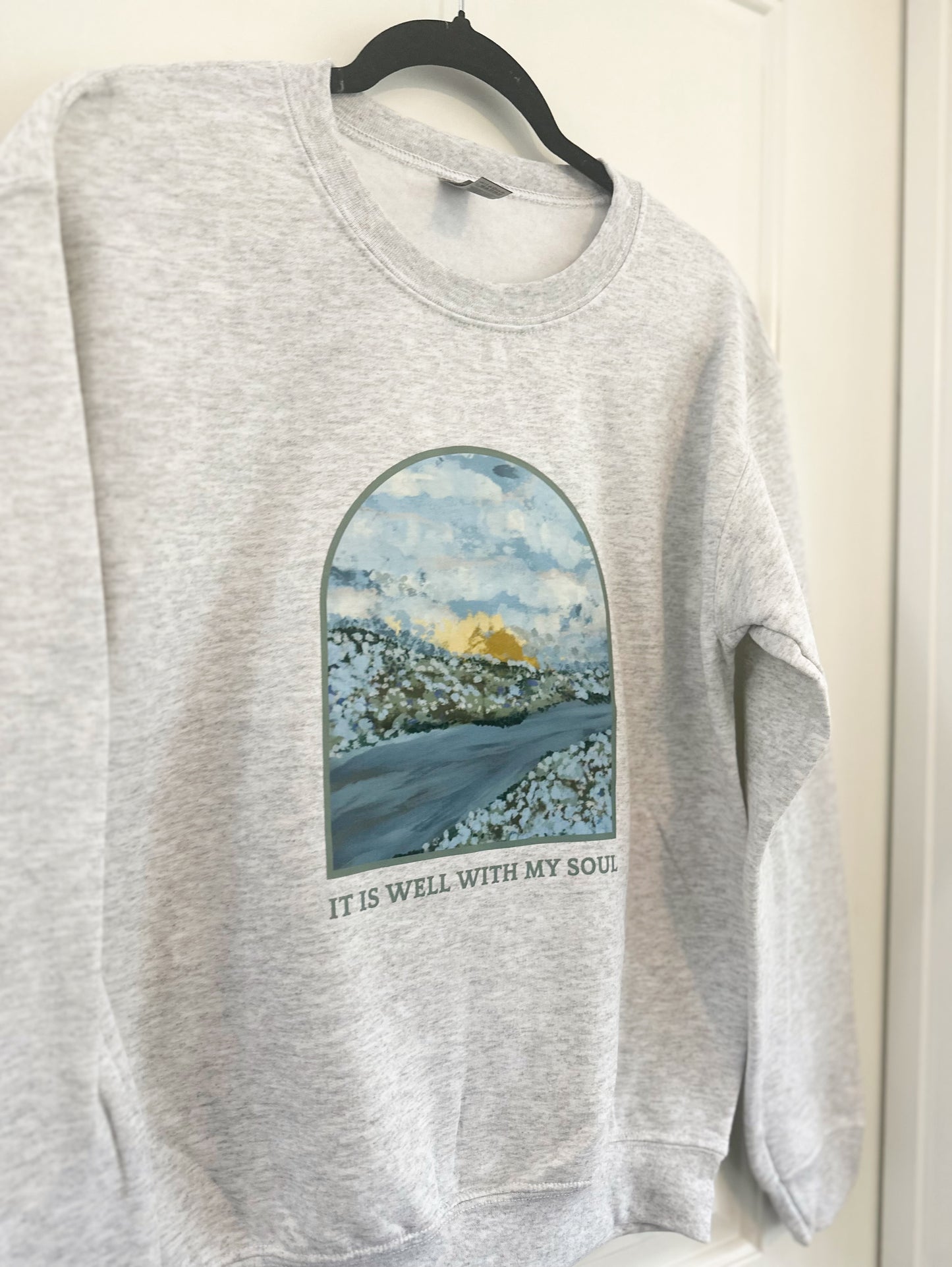 It is well with my soul | crewneck NAVY & LIGHT GREY