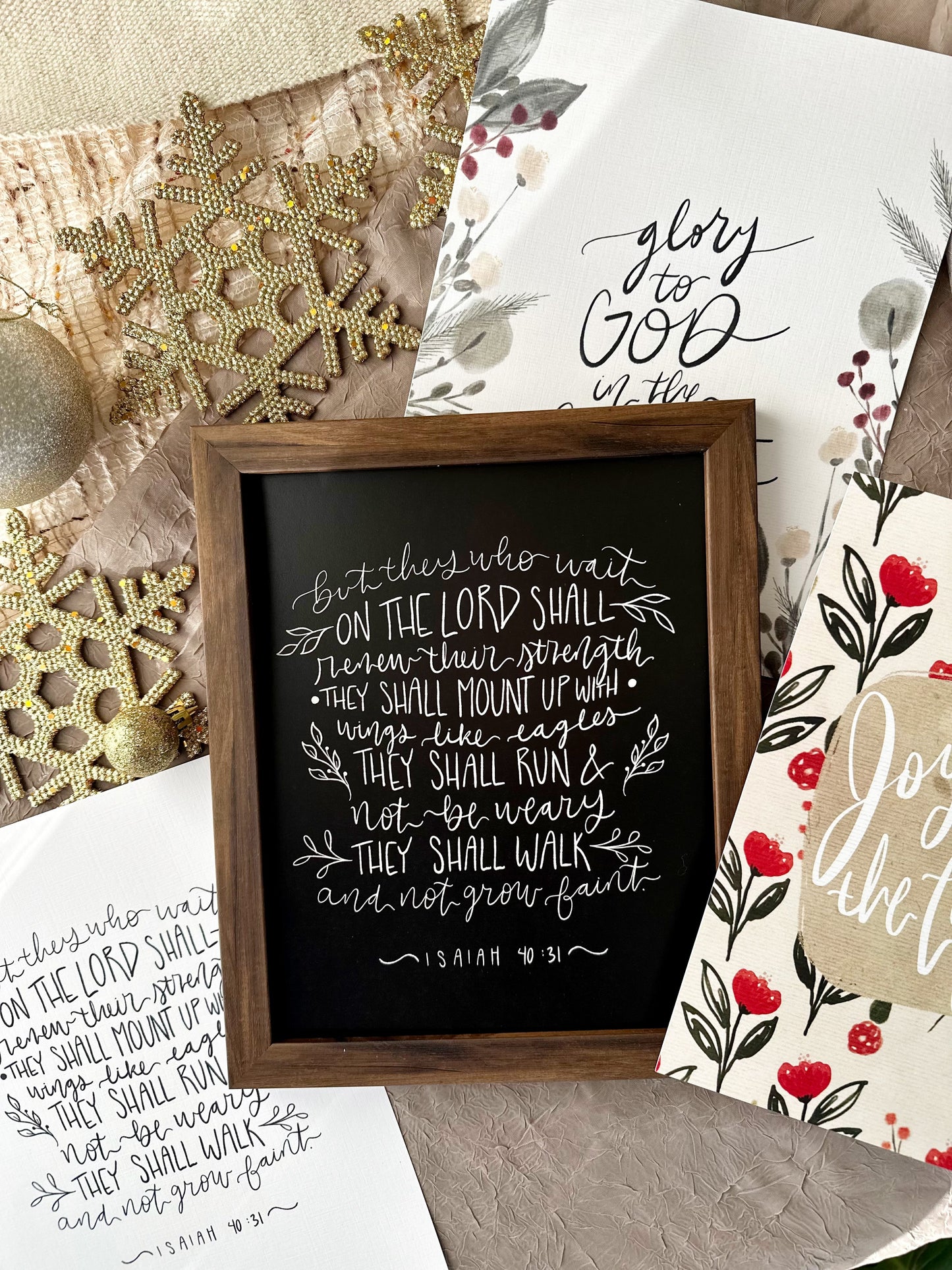 8x10, 11x14 Art Print | framed optional | Joy to the World the Lord has Come