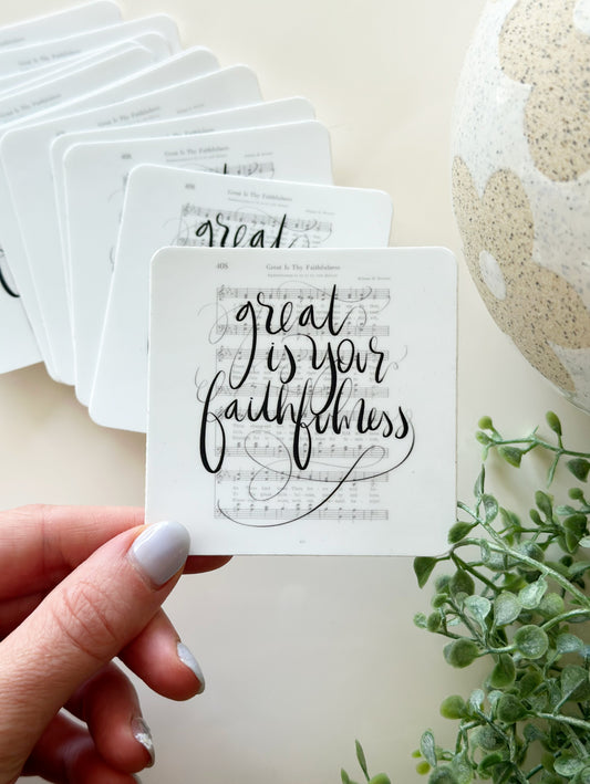 Great is Thy faithfulness | vinyl sticker