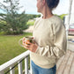 Embroidered Cling to what is good | crewneck