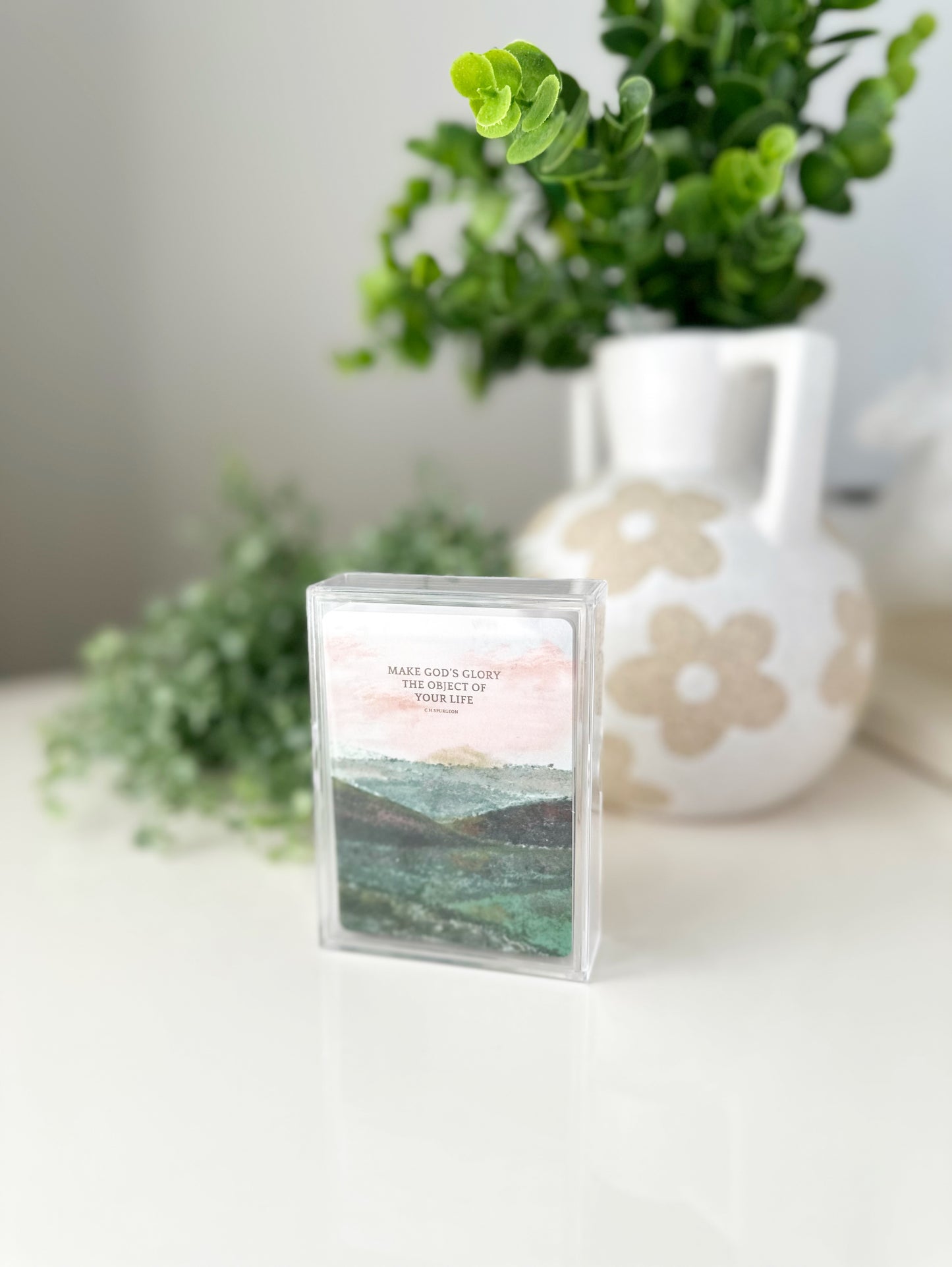 Playing Cards & case  “Make God’s glory the object of your life” Charles Spurgeon