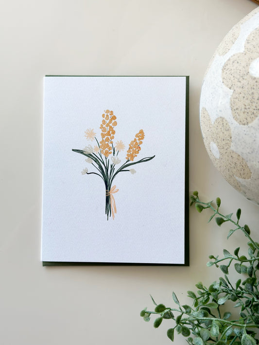 Greeting Card • a yellow feur