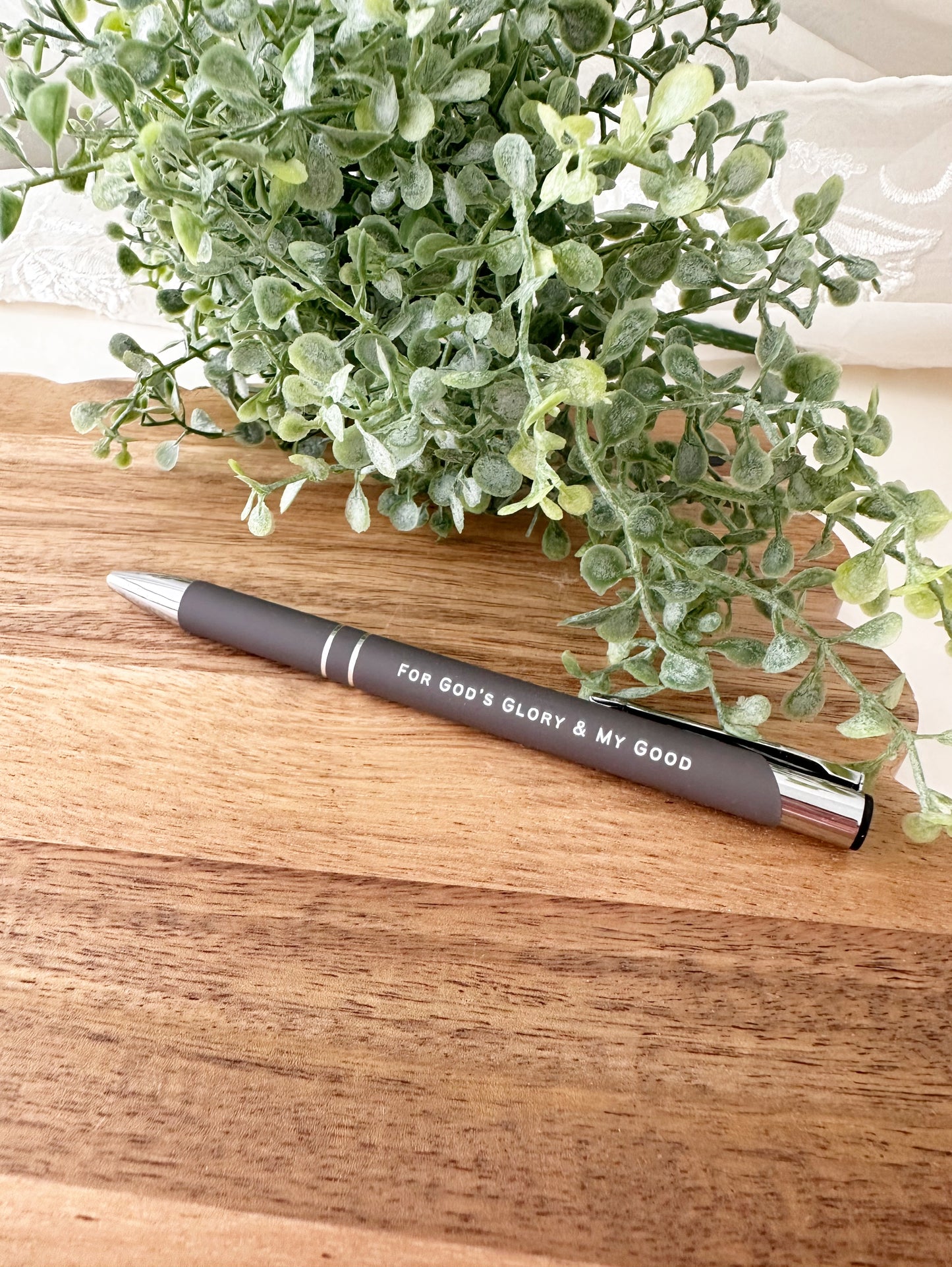 Engraved Pen “for God’s glory and my good”