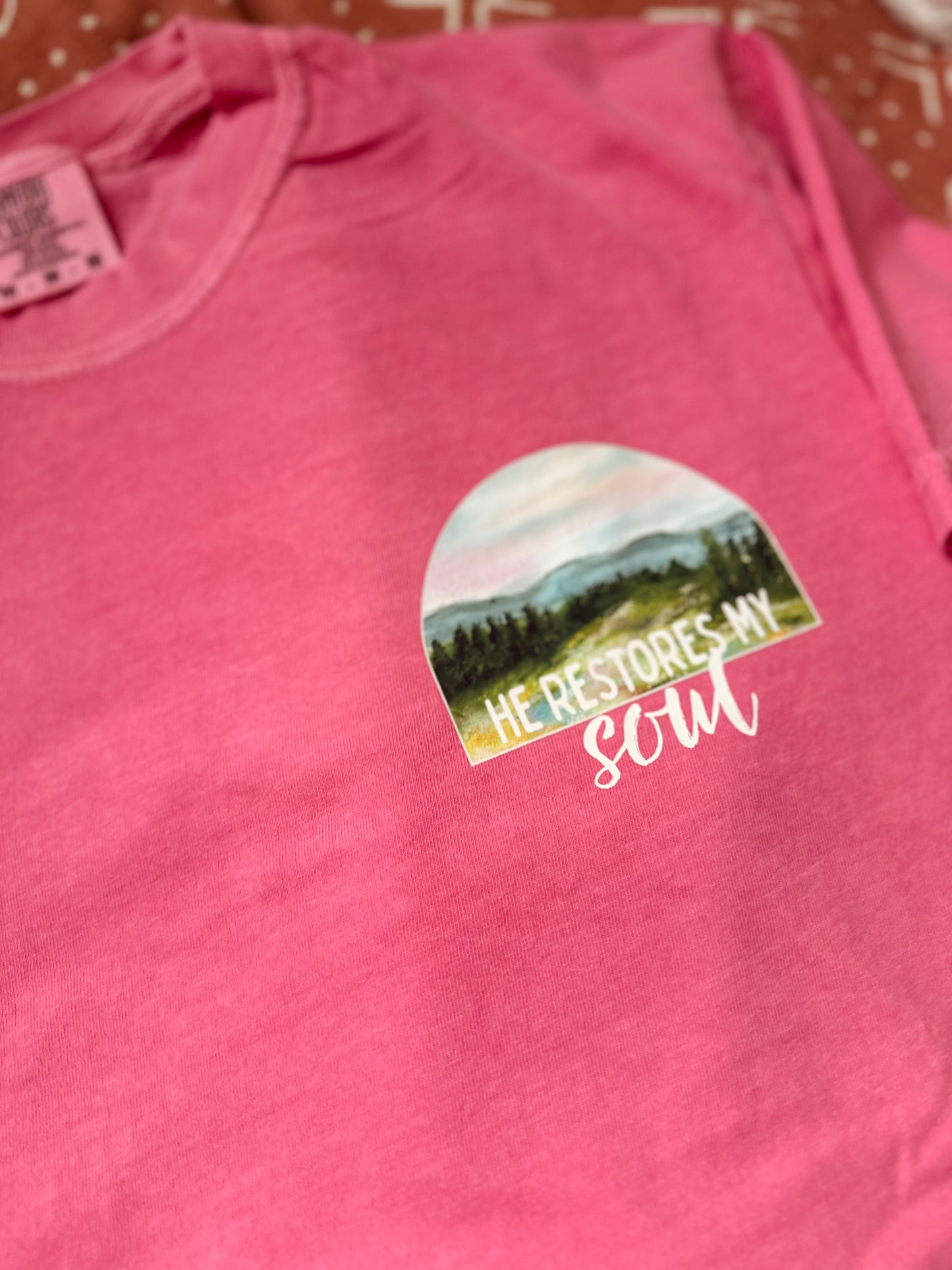 He restores my soul | Comfort Colors TShirt