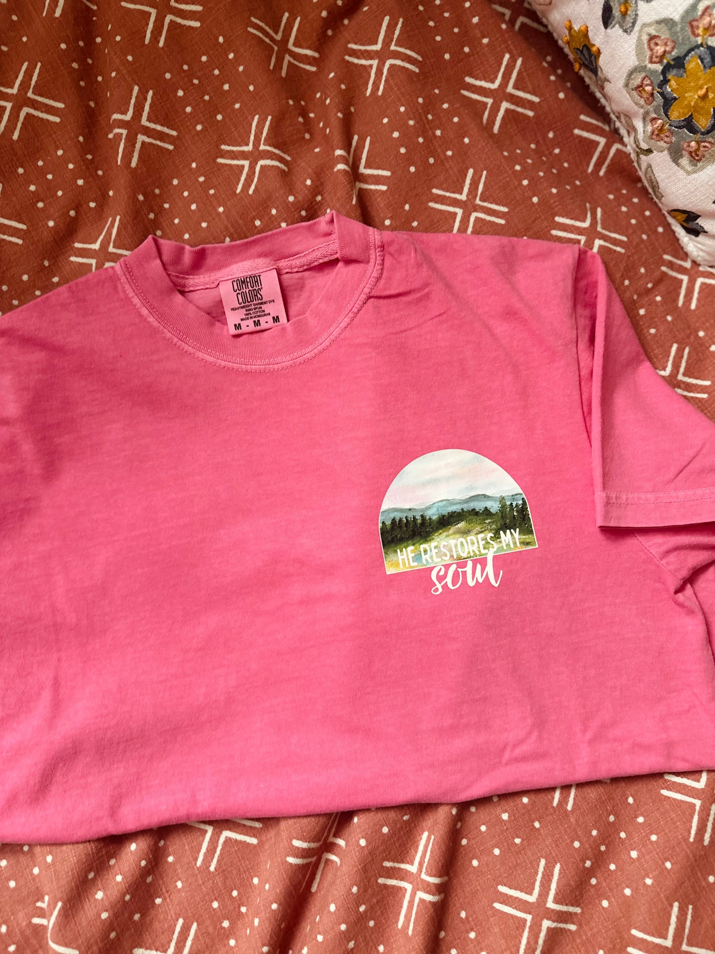 He restores my soul | Comfort Colors TShirt