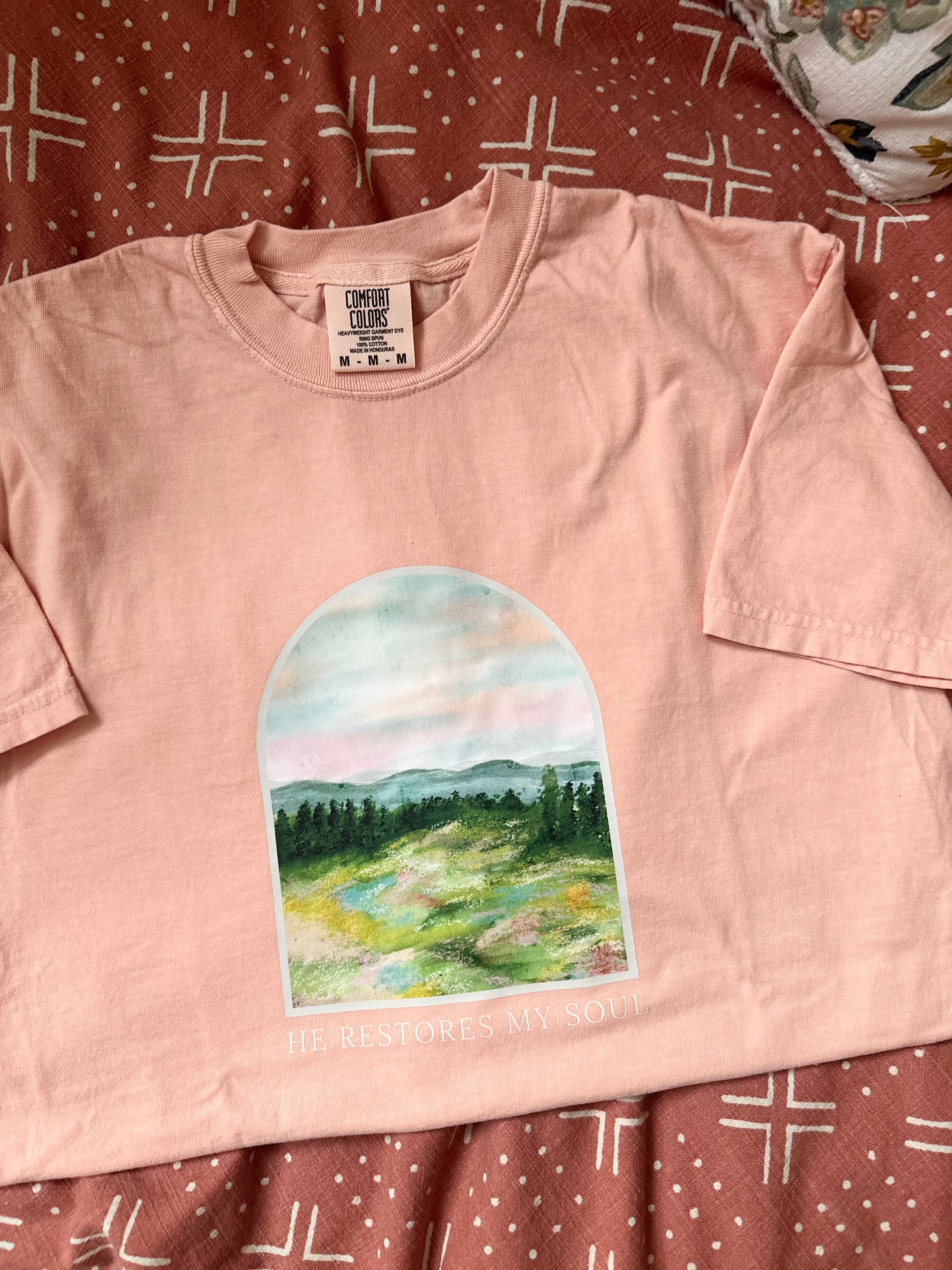 He restores my soul | Comfort Colors Tshirt