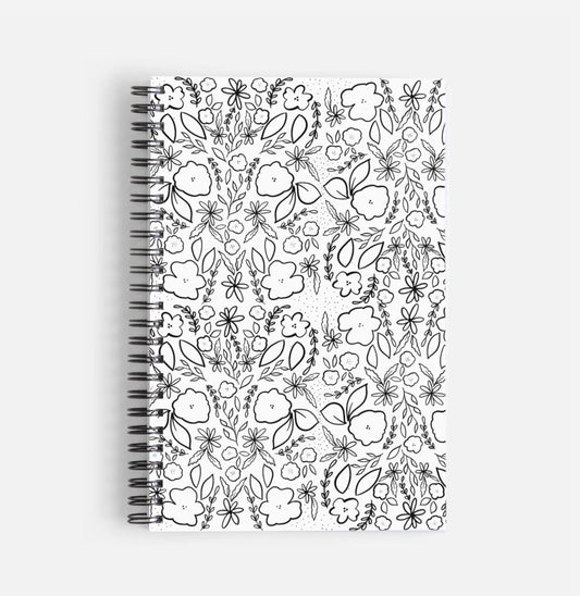 WHOLESALE ONLY Journal | Floral B&W