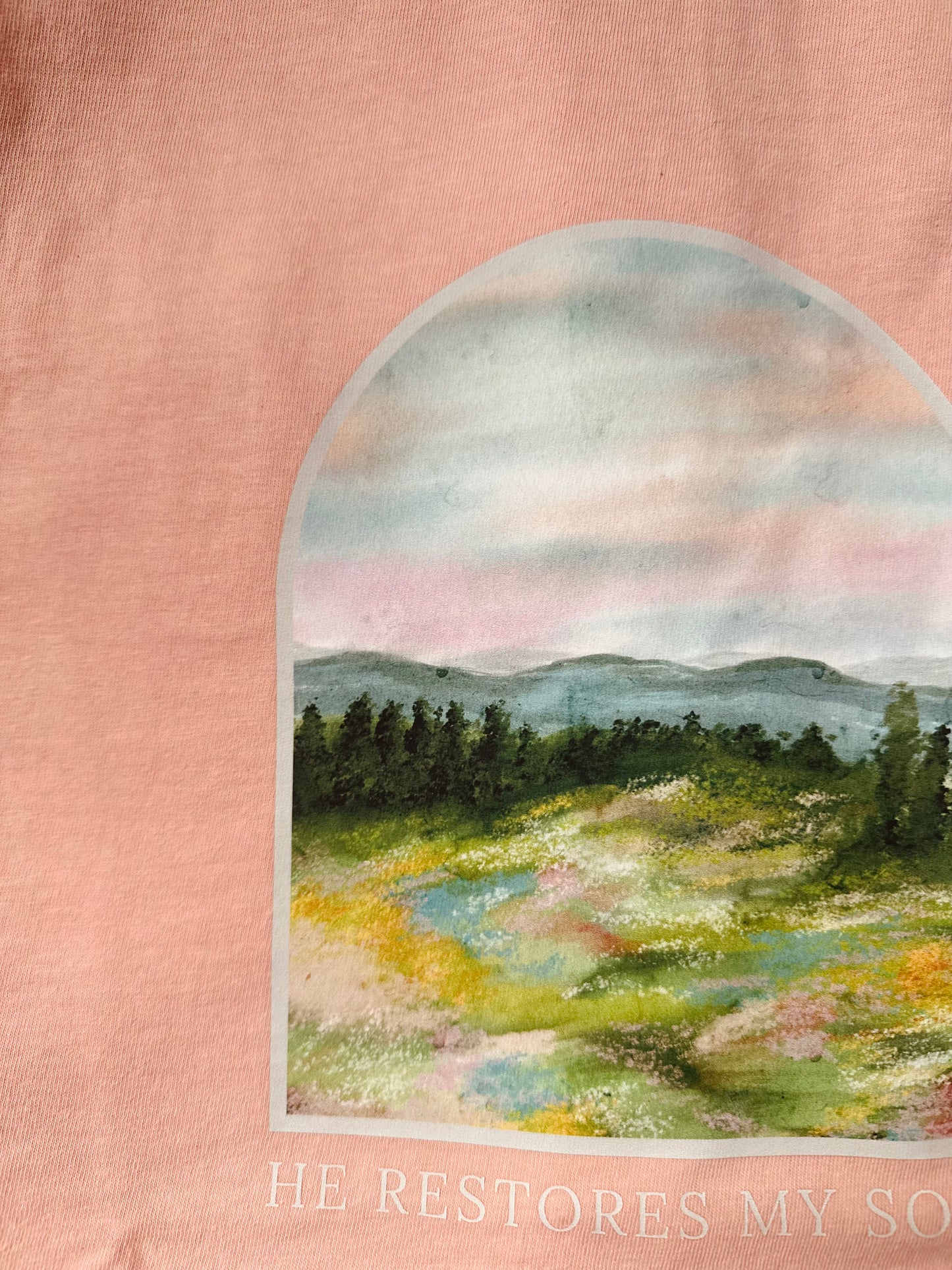 He restores my soul | Comfort Colors Tshirt