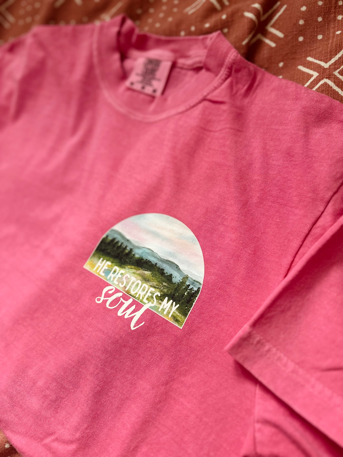 He restores my soul | Comfort Colors TShirt