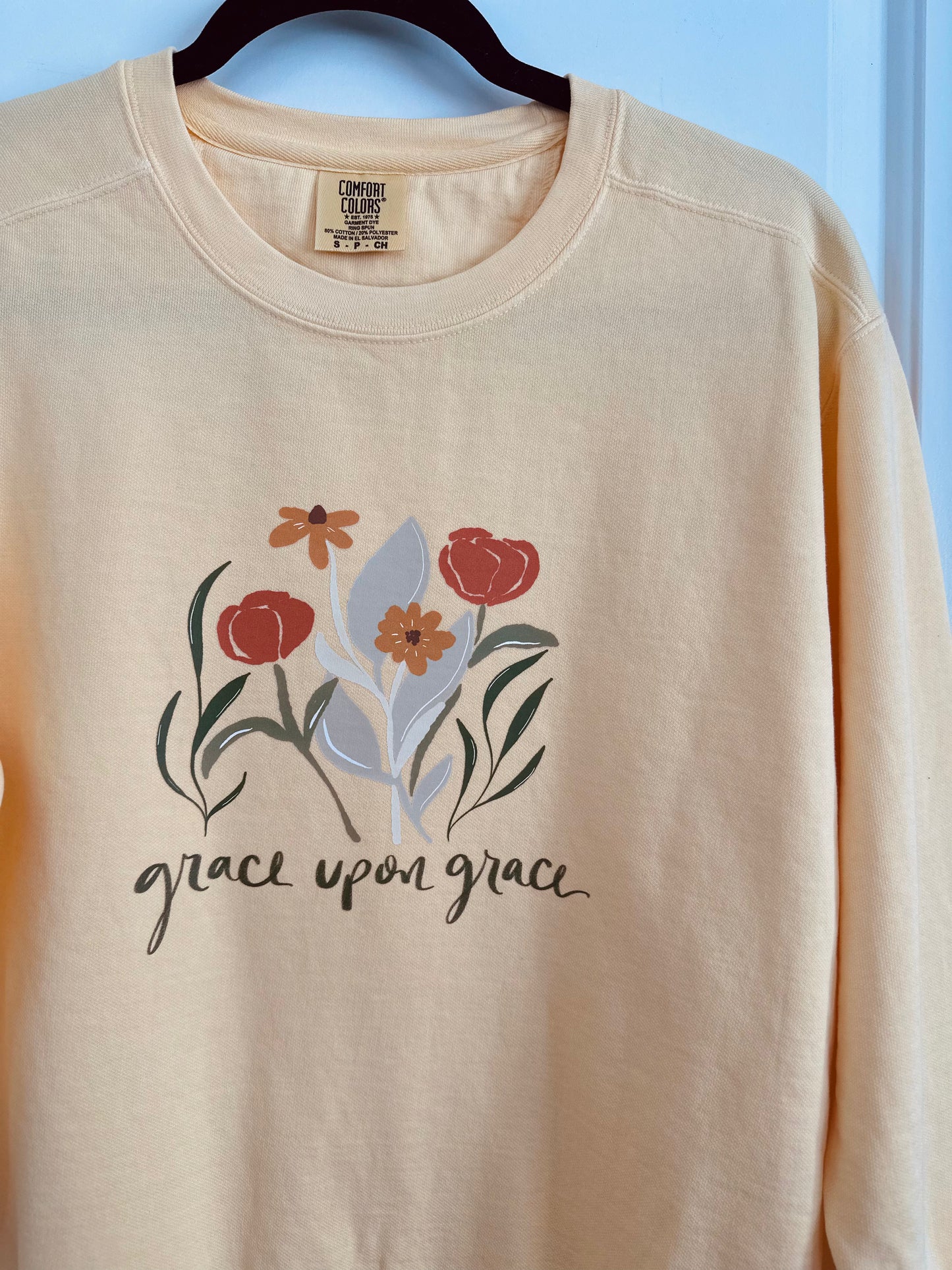 Grace upon Grace | Comfort Colors Crewneck