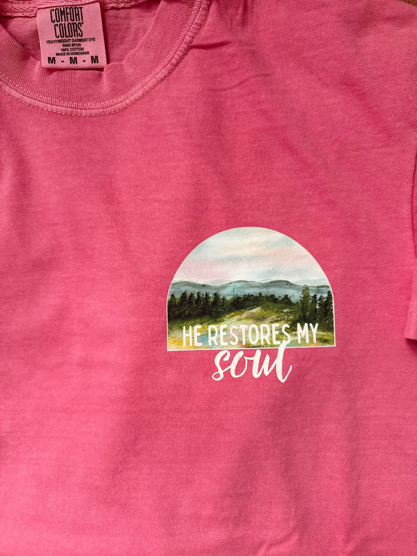 He restores my soul | Comfort Colors TShirt