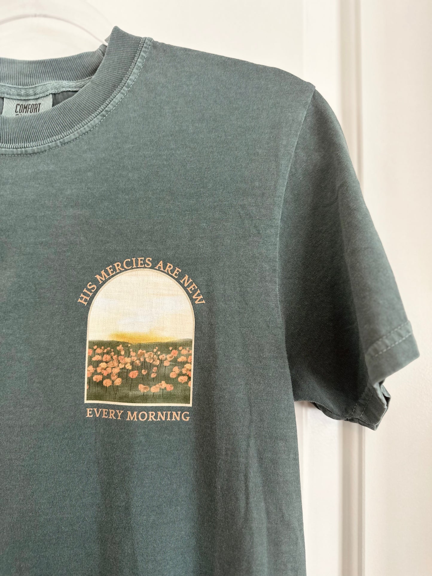 His mercies are new every morning | Comfort Colors Tshirt