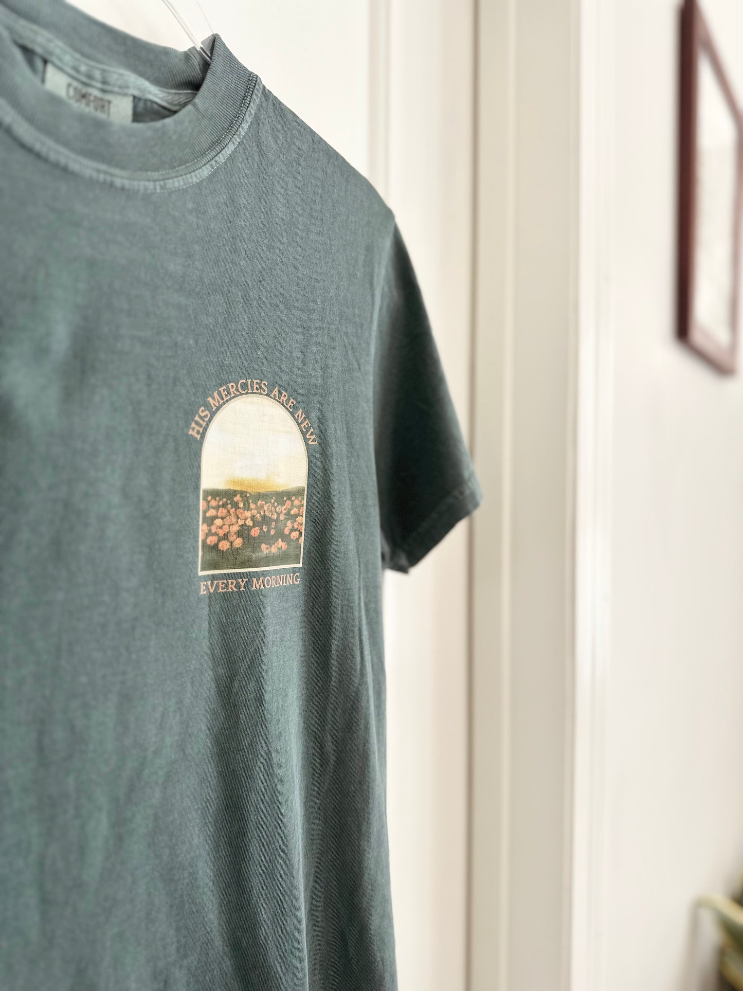 His mercies are new every morning | Comfort Colors Tshirt