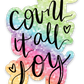 Vinyl Sticker | count it all joy GLITTER STICKER