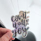 Vinyl Sticker | count it all joy GLITTER STICKER