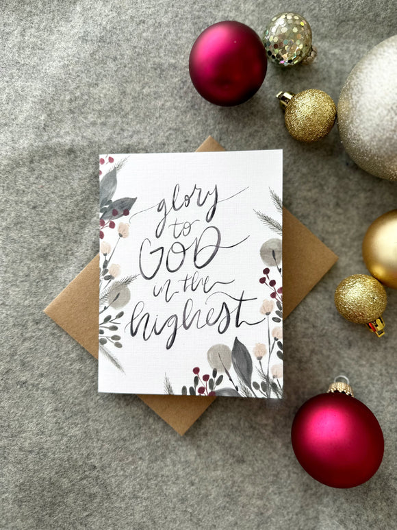 Greeting Card | Christmas | Glory to God in the highest
