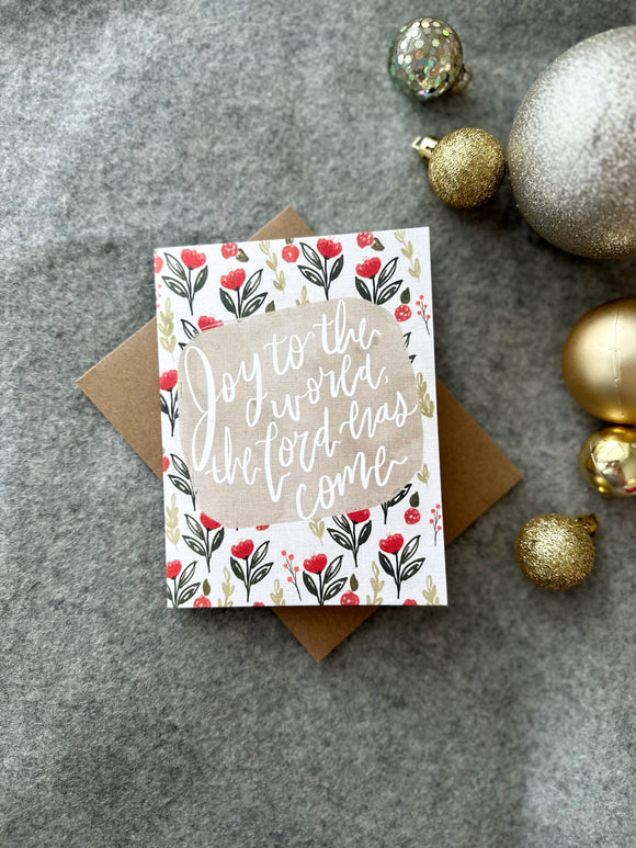Greeting Card | Christmas | Joy to the world the Lord has come