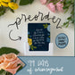PRE-ORDER 99 days of Encouragement    | 2nd EDITION | Mini print set | with stand