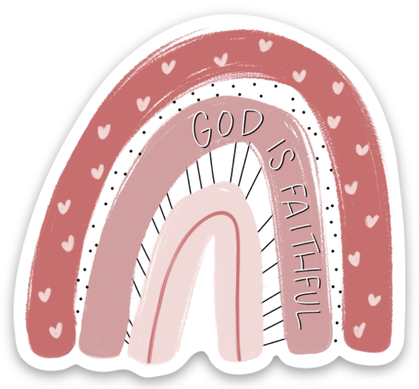 Vinyl Sticker "God is faithful"