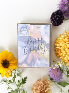 Greeting Card Set • Box - set of 6 - HAPPY BIRTHDAY