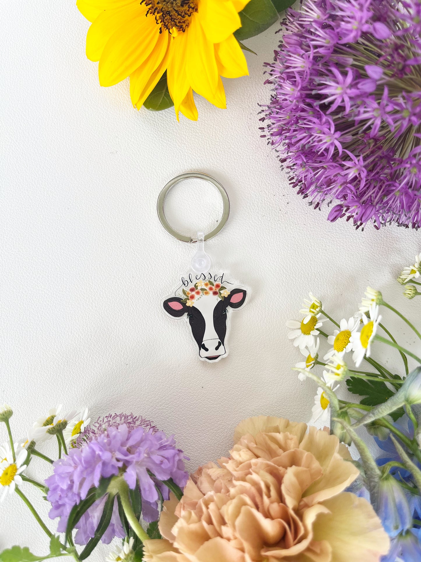 Keychain | blessed cow | keychain keys pretty christian colourful