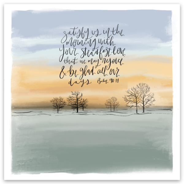 Vinyl Sticker | Psalm 90:14 Kleefeld Manitoba