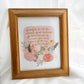 Vintage Frame and 8x10 Art Print