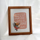 Vintage Frame and 8x10 Art Print