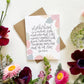 Cards and envelope | Floral  | Motherhood is a million little moments…