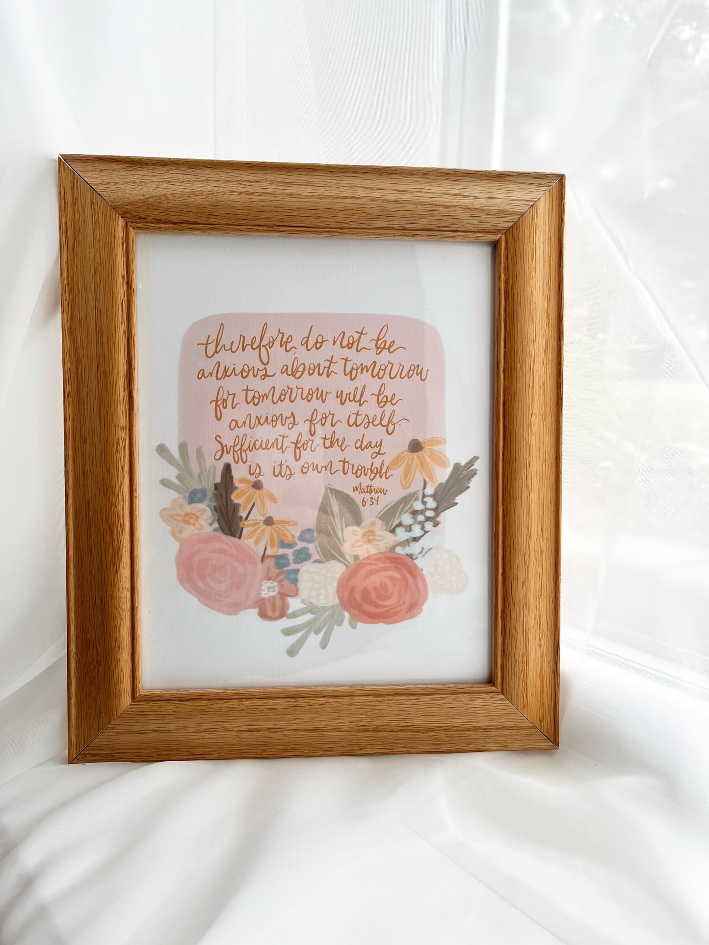 Vintage Frame and 8x10 Art Print