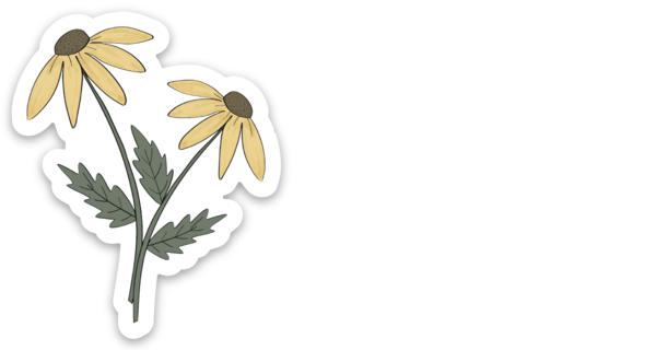 Vinyl Sticker "yellow daisy"