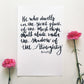 8x10, 11x14 | Calligraphy Print | Psalm 91:1 | He who dwells in the secret place of the Most High shall abide...| Physical Print