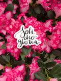 Vinyl Sticker | Soli Deo Gloria | christian sticker | laptop sticker | Hydroflask sticker