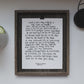 5x7, 8x10, 11x14 print | Calligraphy Print | Lord's Day One | Heidelberg Catechism | Reformed Print | Physical Print