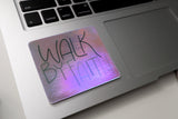Vinyl Sticker | Walk By Faith | Holographic | christian sticker | Laptop Sticker |