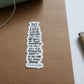 Vinyl Sticker | Trust in the Lord with all your heart |  proverbs 3:5-6 |