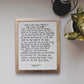 5x7, 8x10, 11x14 print | Calligraphy Print | Lord's Day One | Heidelberg Catechism | Reformed Print | Physical Print