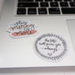 Vinyl Sticker | His Mercy is More | sticker | Laptop decal | Phone case decal