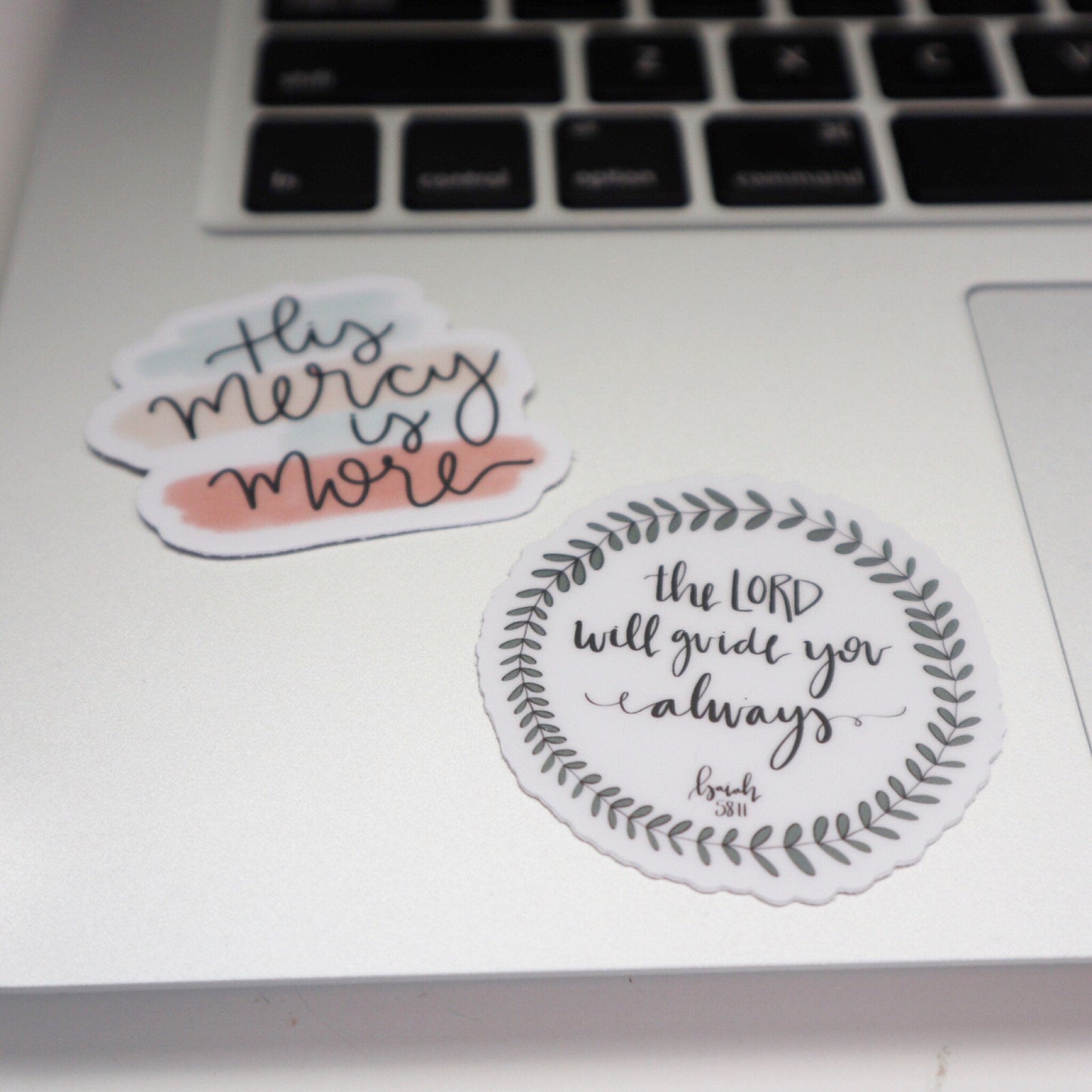 Vinyl Sticker | His Mercy is More | sticker | Laptop decal | Phone case decal