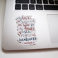 Vinyl Sticker | My Grace is Sufficient for you | Laptop decal | Phone case decal
