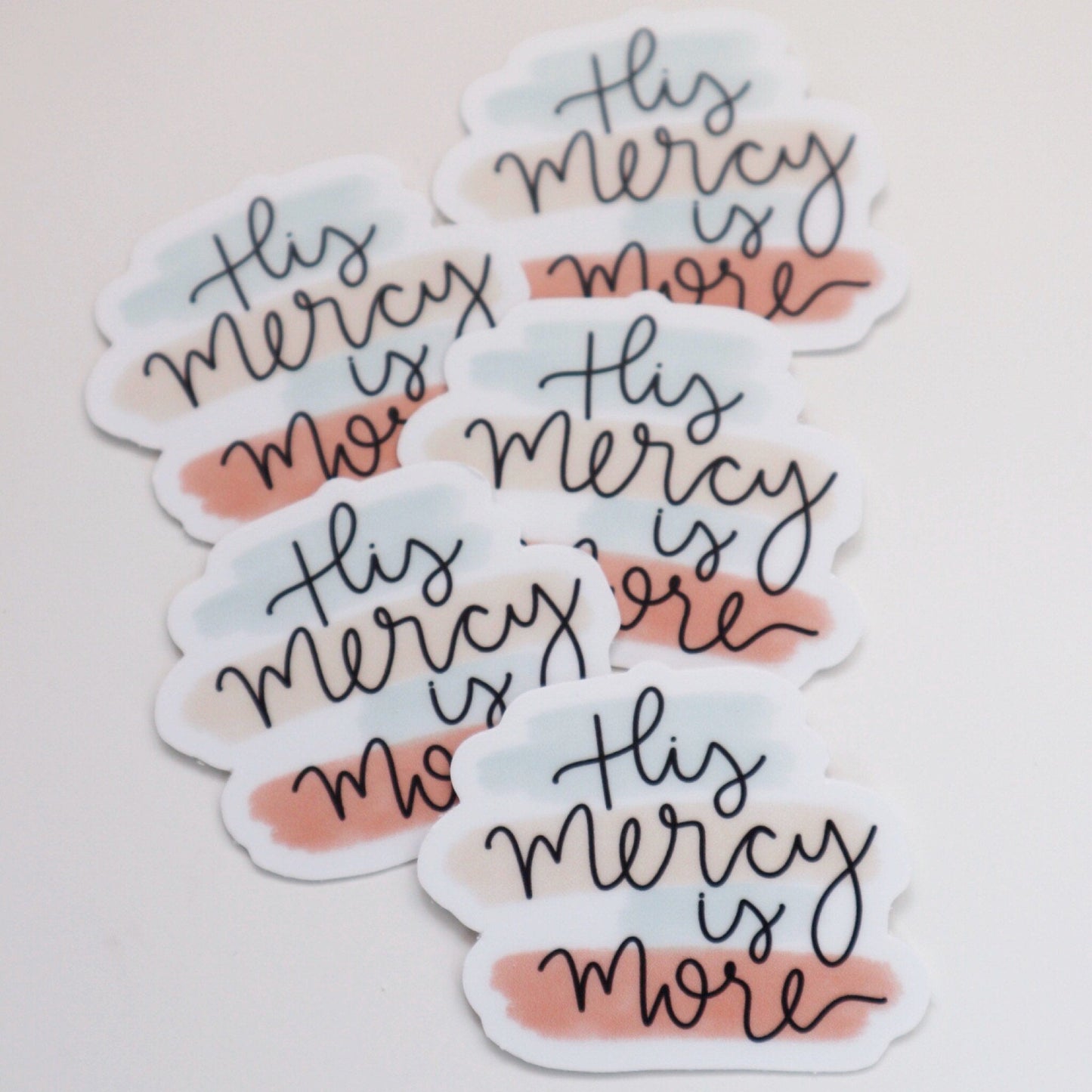 Vinyl Sticker | His Mercy is More | sticker | Laptop decal | Phone case decal