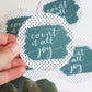 Vinyl Sticker | count it all joy | christian sticker |