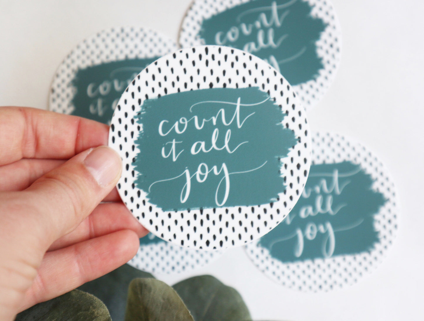 Vinyl Sticker | count it all joy | christian sticker |