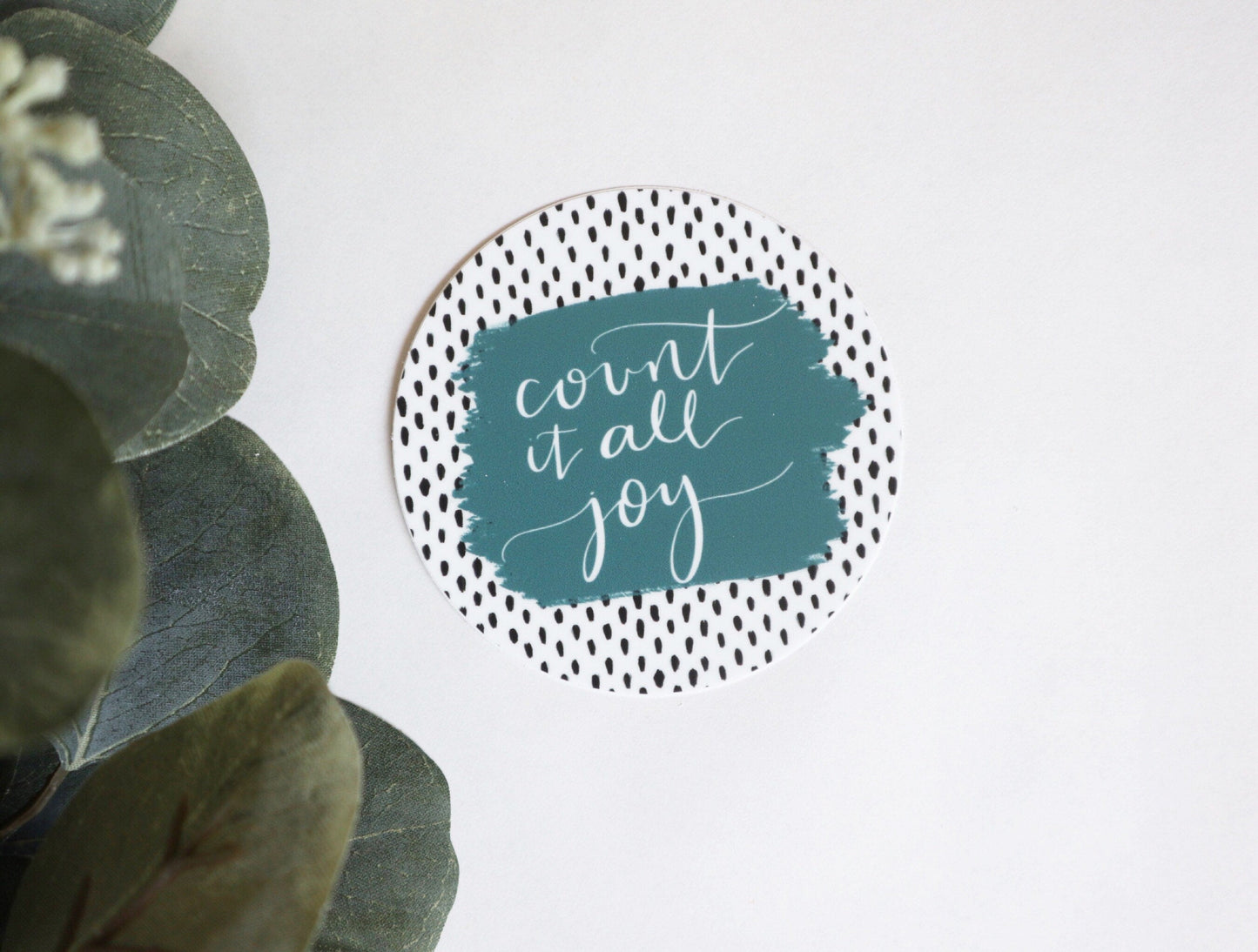 Vinyl Sticker | count it all joy | christian sticker |